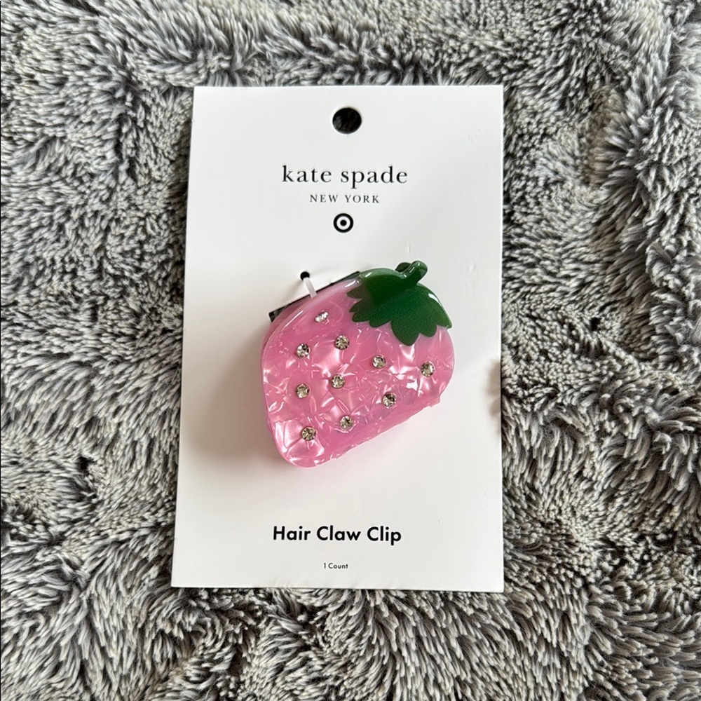 🎯 Kate Spade x Target Pink Strawberry Hair Claw Clip